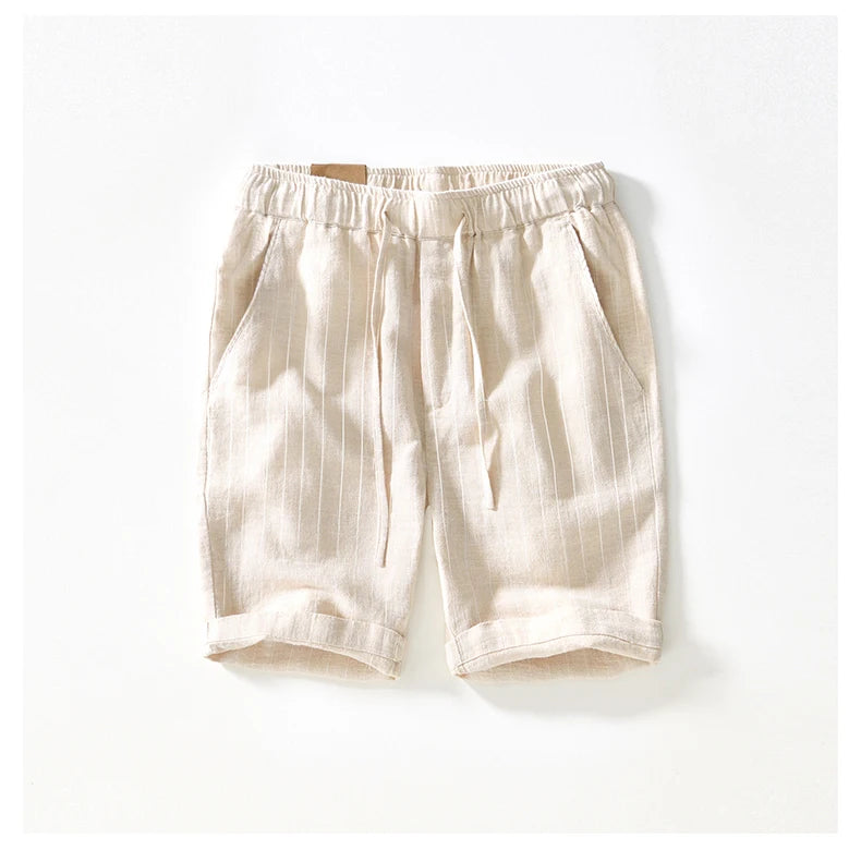 Elward Style™ Cotton and Linen Shorts - ARLUVI