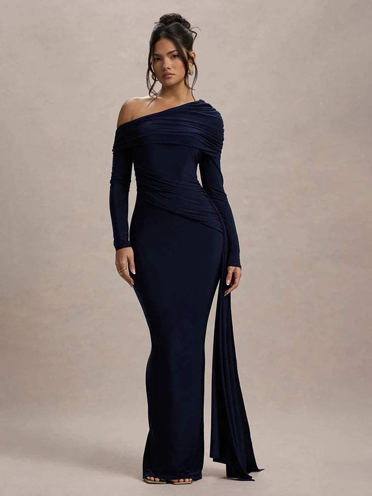 Callira Moon™ High Neck Maxi Dress - ARLUVI