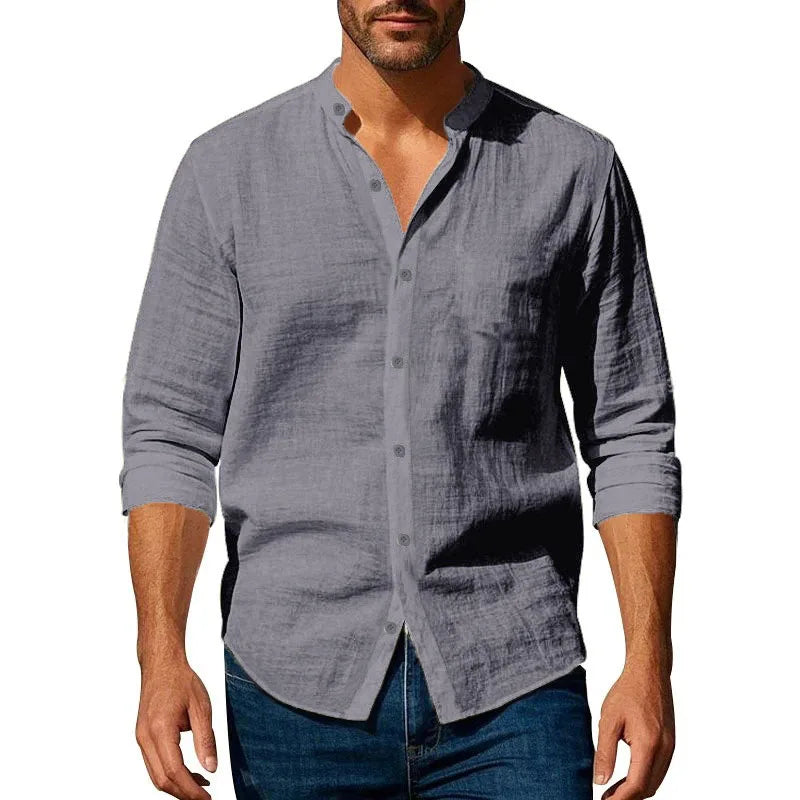 JAVERN™ Short Sleeve Linen Shirt - ARLUVI