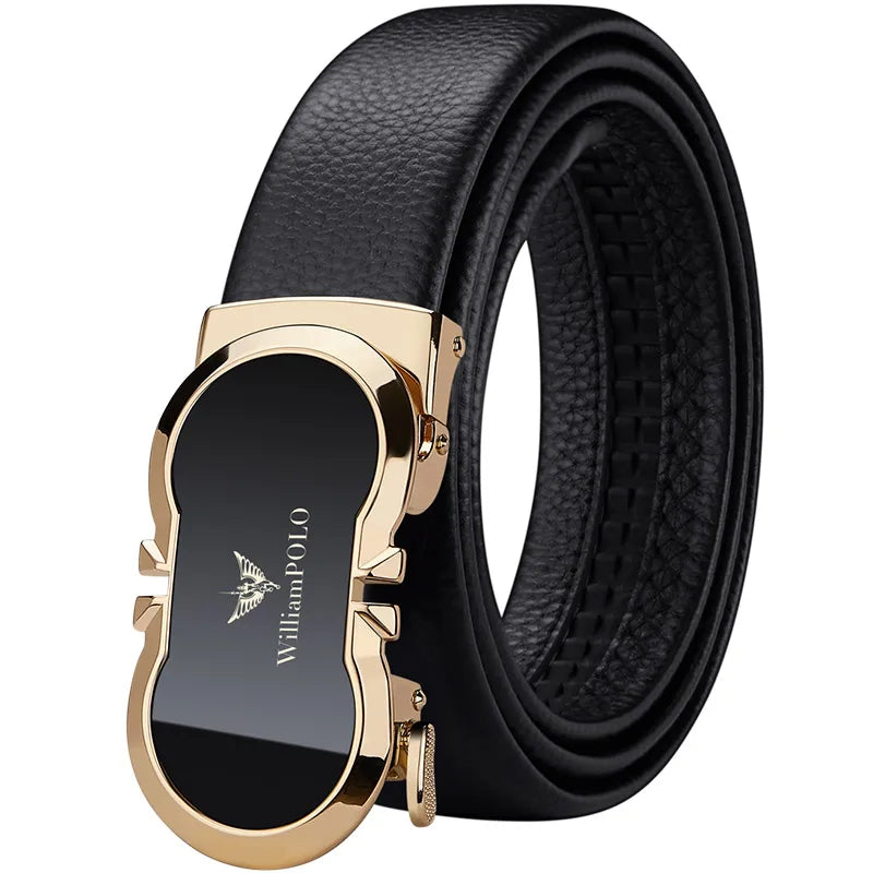 NOLVER™ Automatic Buckle Leather Belt - ARLUVI