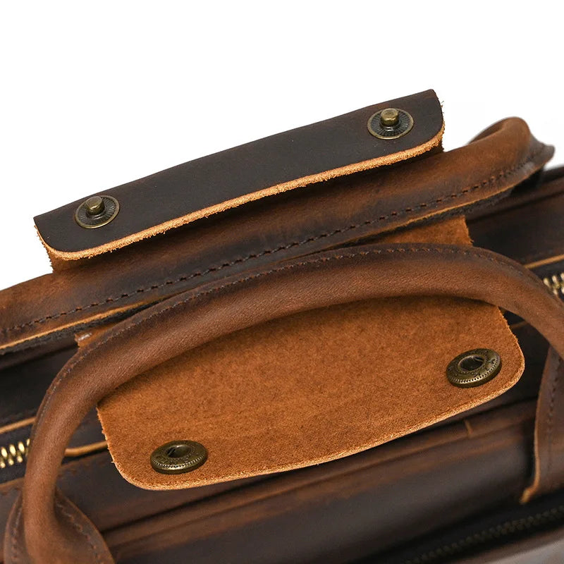 VALCORT™ Men's Genuine Leather Executive Briefcase - ARLUVI