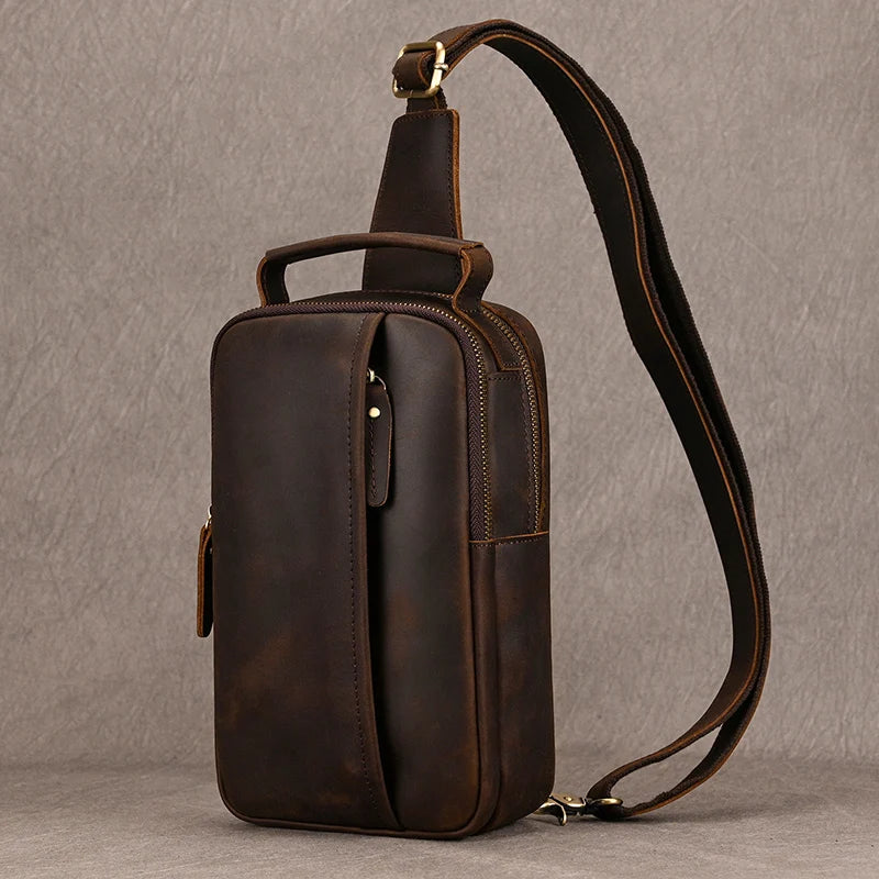 Thalon ™ Leather Crossbody Bag - ARLUVI