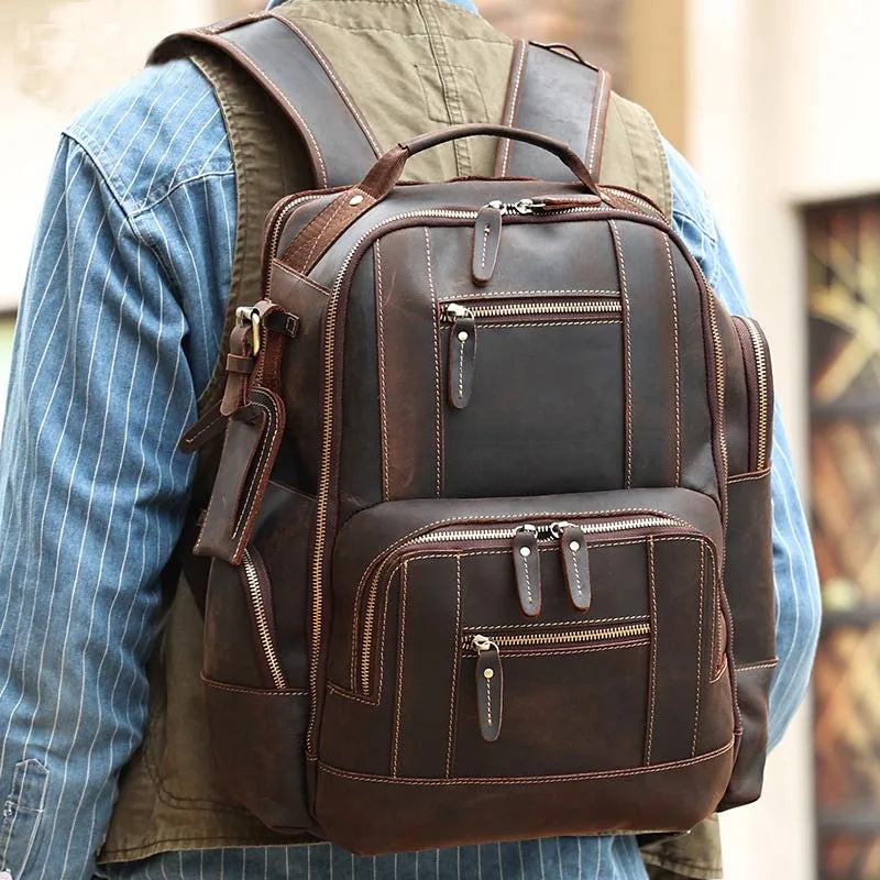 Kaelor™  Retro Leather Multi-Function Backpack - ARLUVI