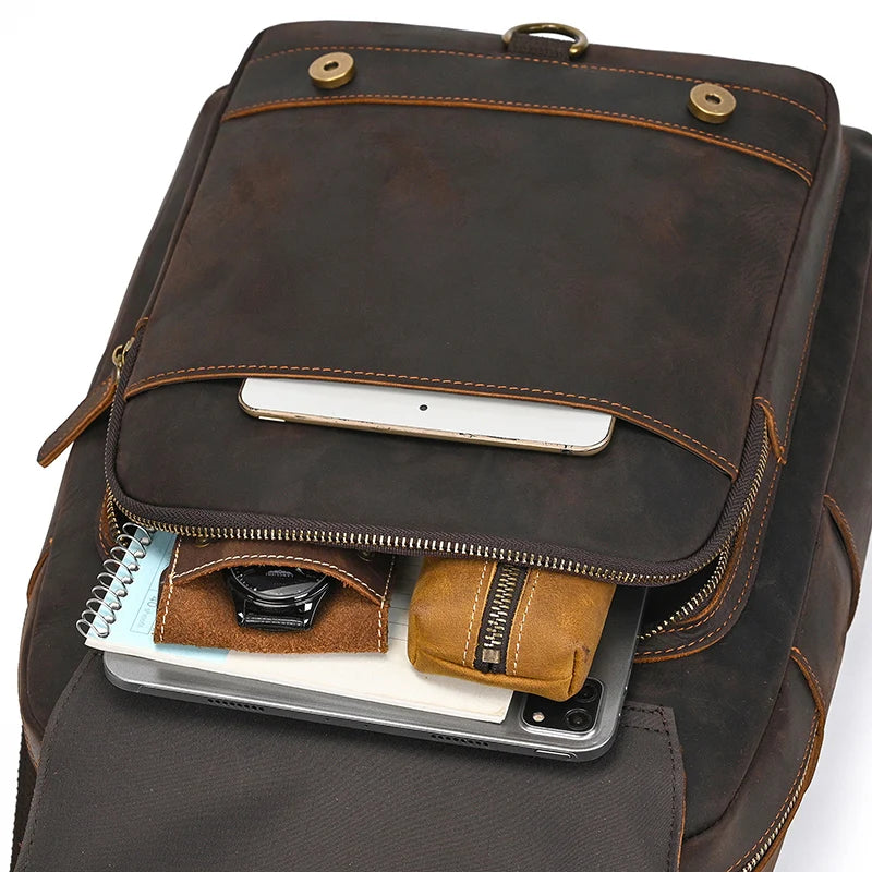 Seyric ™ Leather Laptop Backpack - ARLUVI