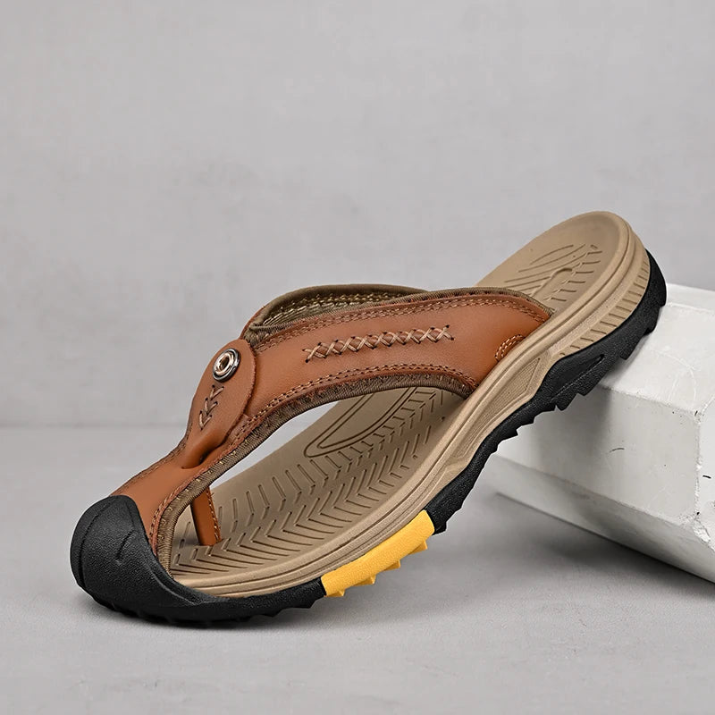 VALSTON™ Leather Strappy Sandals - ARLUVI