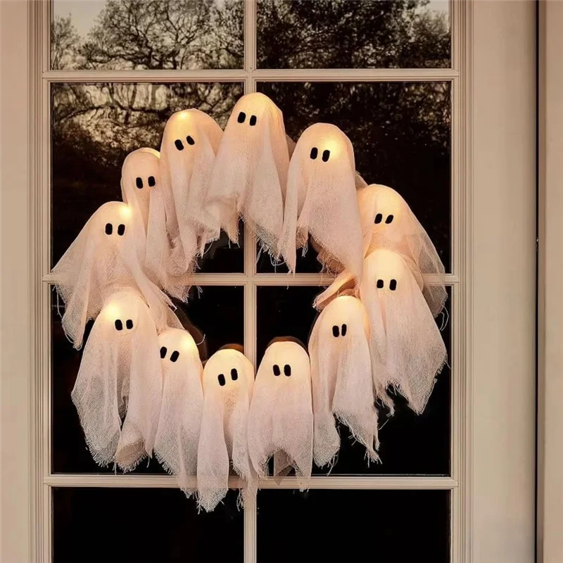 Lit Ghosts Wreath - ARLUVI
