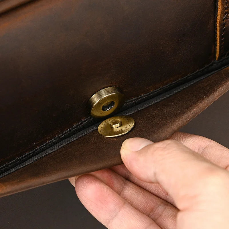 VALCORT™ Men's Genuine Leather Executive Briefcase - ARLUVI