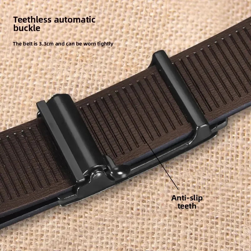VALCROM™ Automatic Buckle Leather Belt - ARLUVI