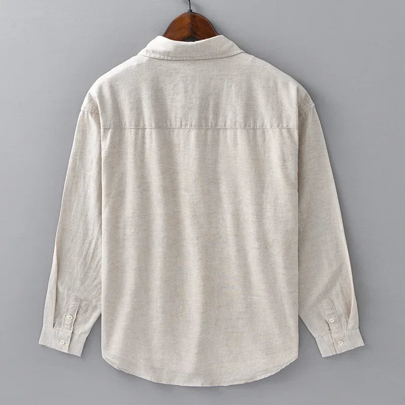 CORVINOR™ Cotton and Linen Shirt - ARLUVI