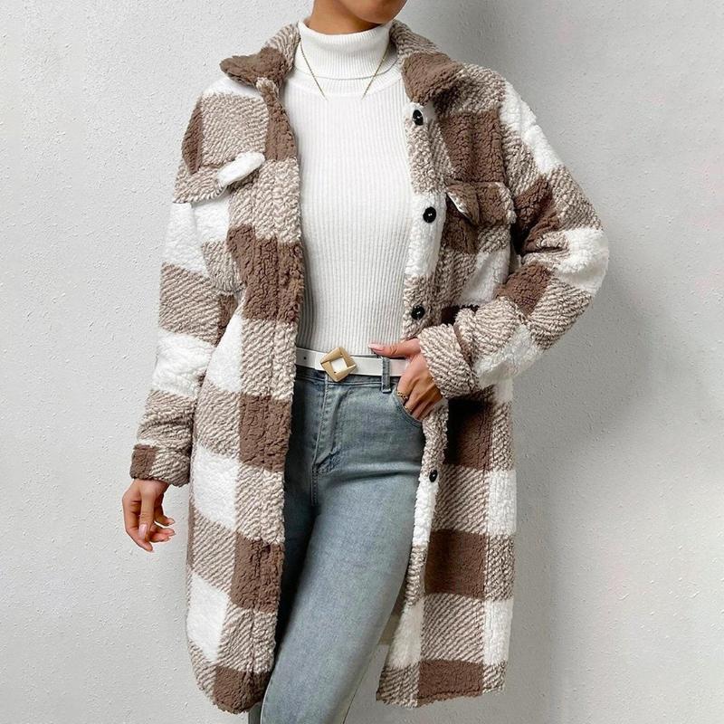 Sola Plaid Coat - ARLUVI