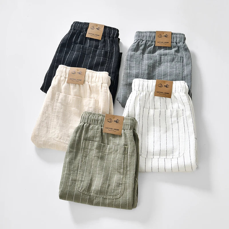 Elward Style™ Cotton and Linen Shorts - ARLUVI