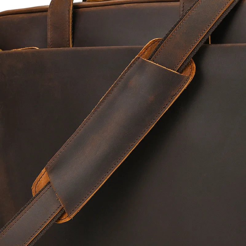 VALCORT™ Men's Genuine Leather Executive Briefcase - ARLUVI