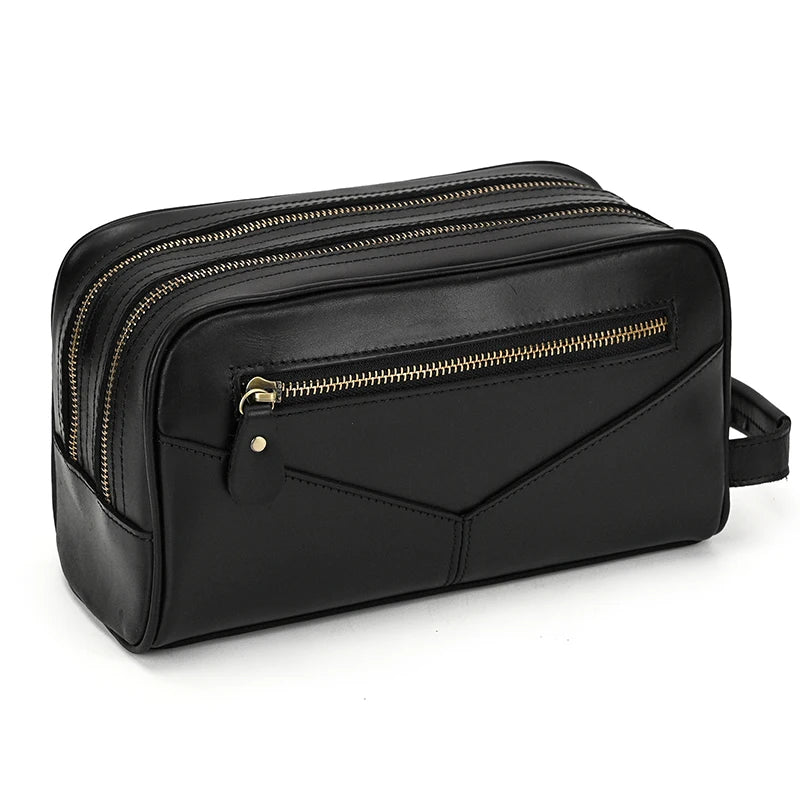 Tarnel™ Leather Toiletry Bag - ARLUVI
