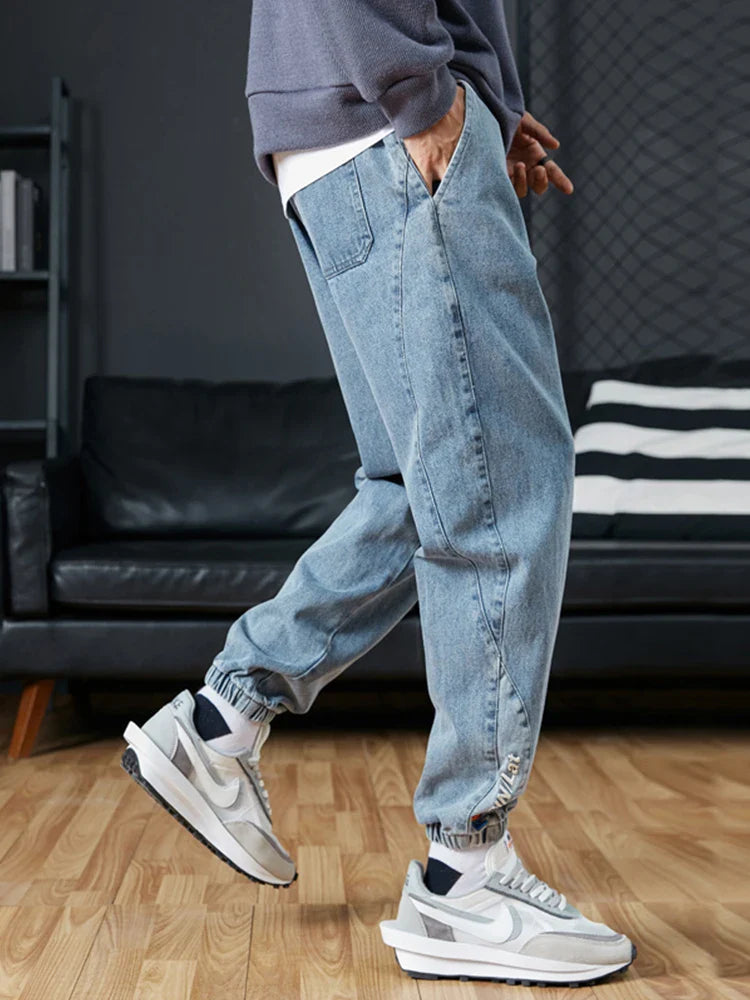 Calças de ganga Jogger elegantes - ARLUVI
