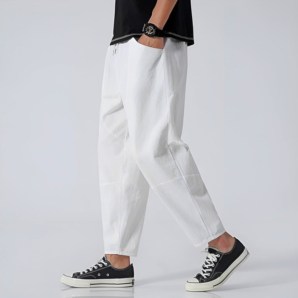 Urban Cropped Cotton Pants - ARLUVI