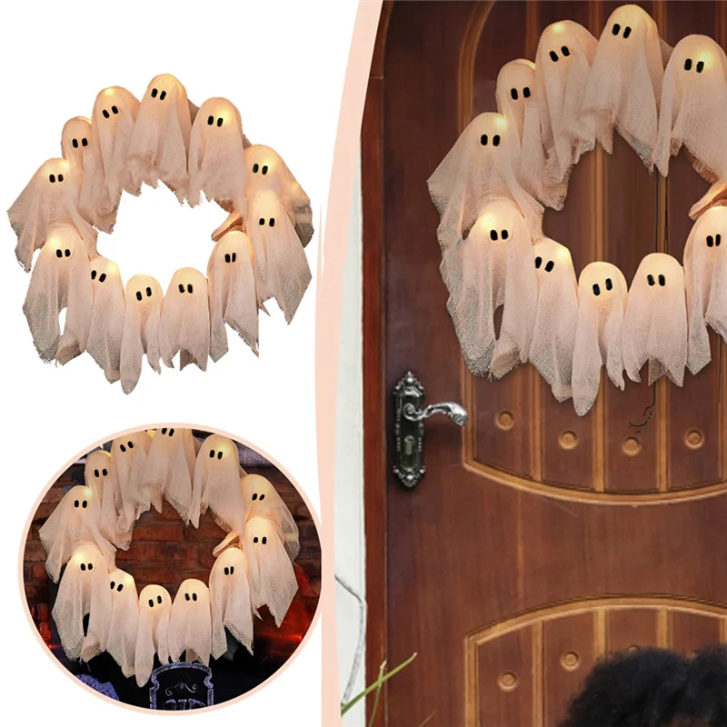 Lit Ghosts Wreath - ARLUVI