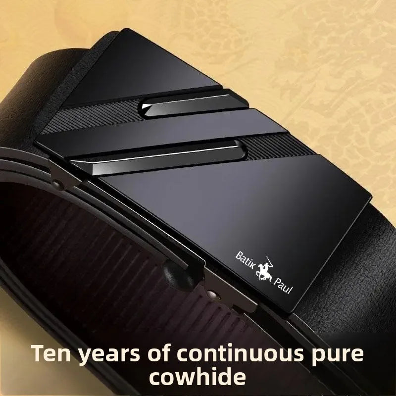 VALCROM™ Automatic Buckle Leather Belt - ARLUVI
