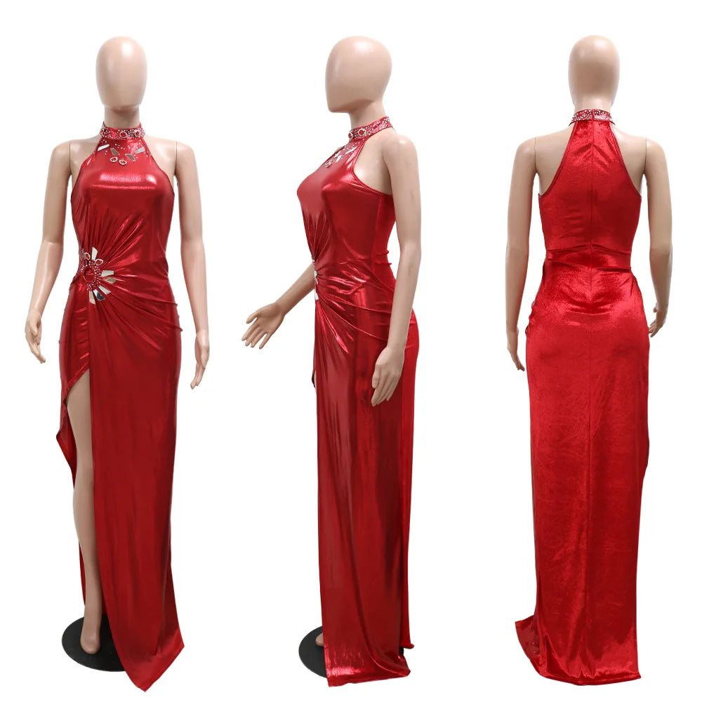 Aveline Grace™ Sleeveless Slit Maxi Dress - ARLUVI