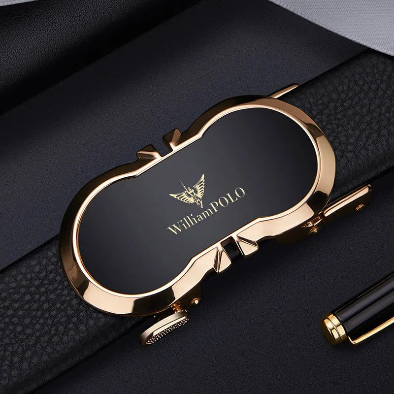 NOLVER™ Automatic Buckle Leather Belt - ARLUVI