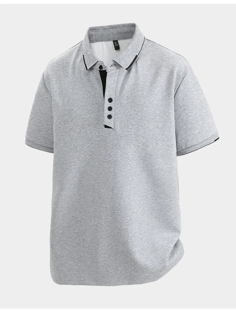TALVARO™ Plus Size Short Sleeve Polo Shirt - ARLUVI
