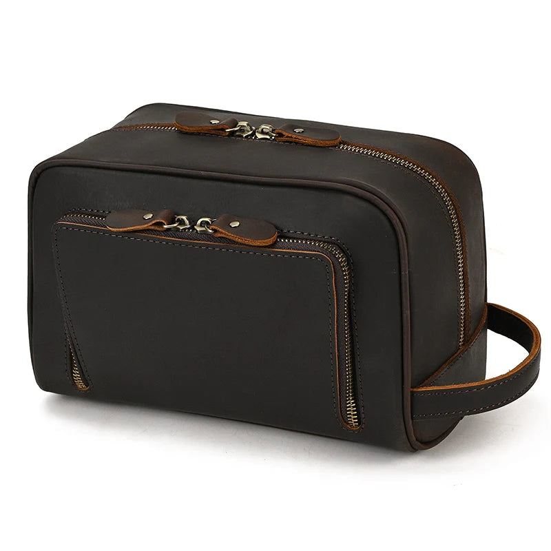 Tarnel™ Leather Toiletry Bag - ARLUVI