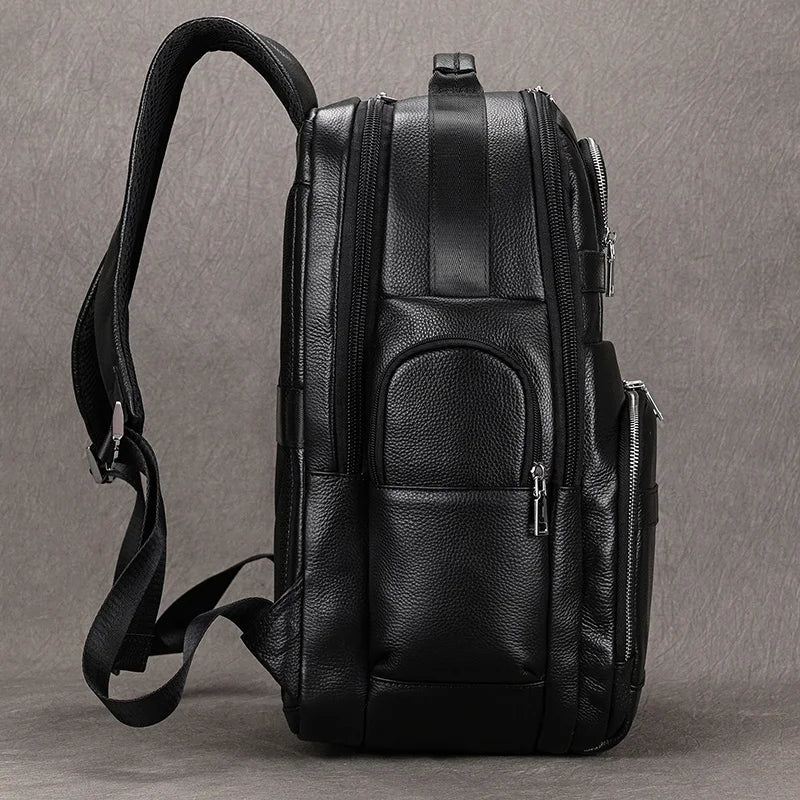 CORVANOR™ Genuine Leather 17" Laptop Backpack - ARLUVI