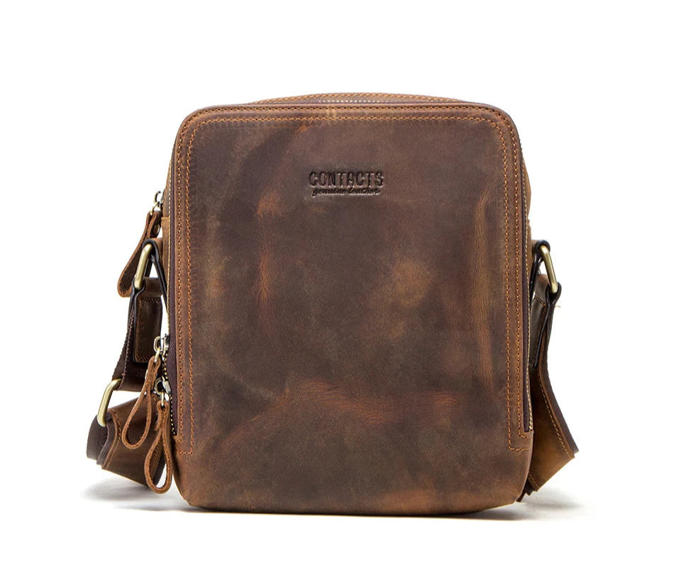 Vindex Leather Crossbody Bag - ARLUVI