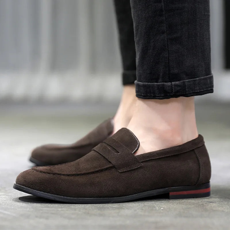 LENVOX™ Suede Leather Loafer Shoes - ARLUVI