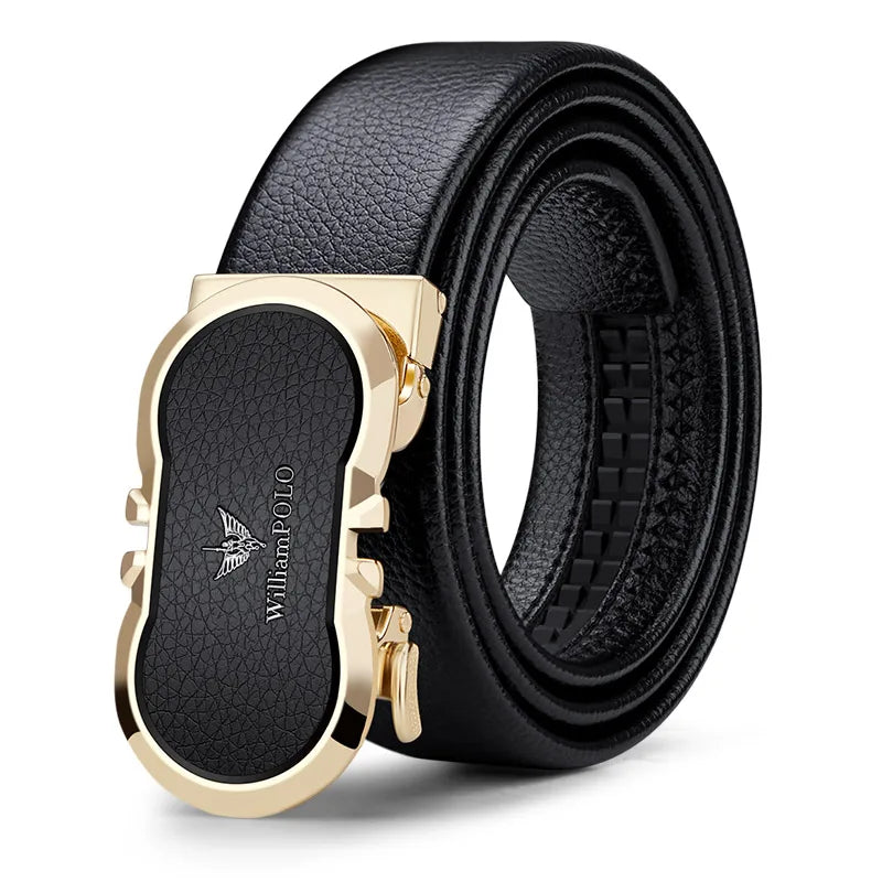 NOLVER™ Automatic Buckle Leather Belt - ARLUVI