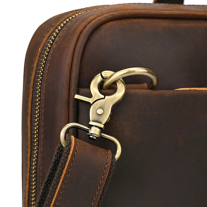 VALCORT™ Men's Genuine Leather Executive Briefcase - ARLUVI