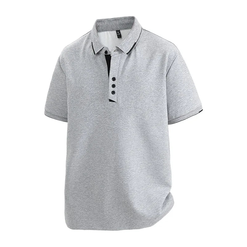 TALVARO™ Plus Size Short Sleeve Polo Shirt - ARLUVI