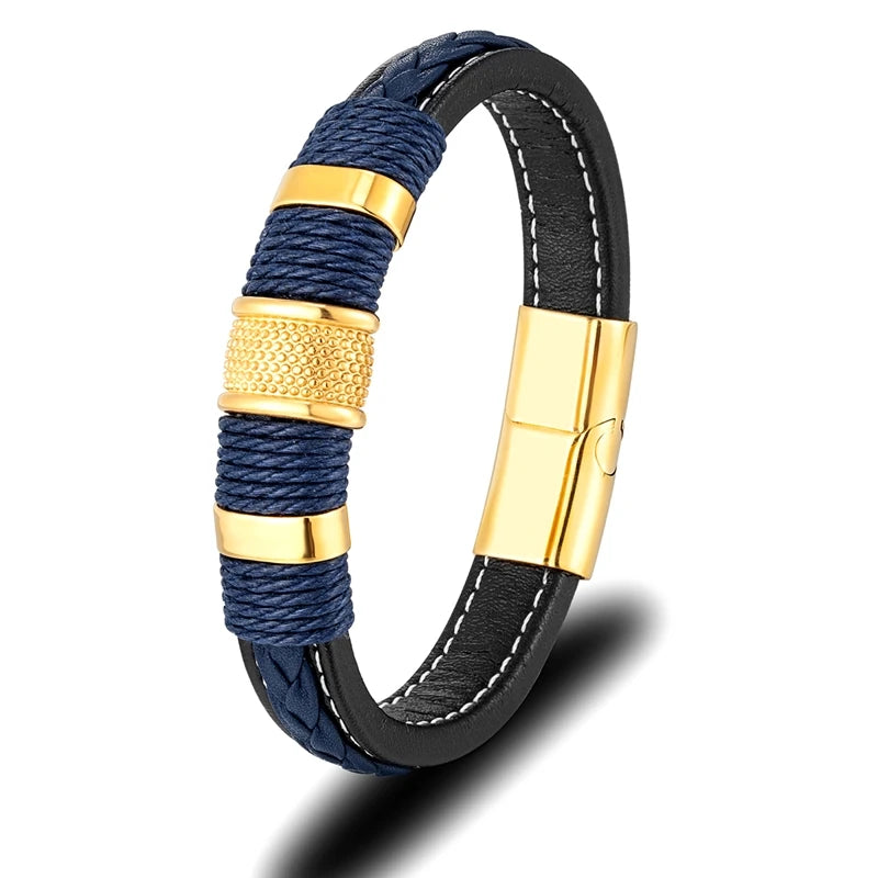Braided leather bracelet - ARLUVI