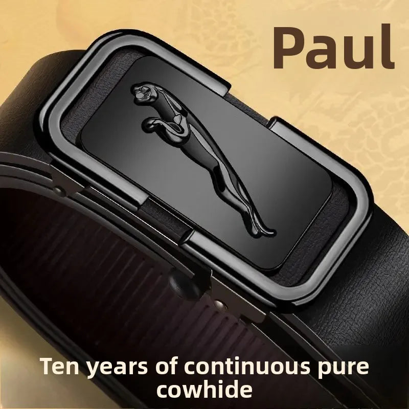 VALCROM™ Automatic Buckle Leather Belt - ARLUVI