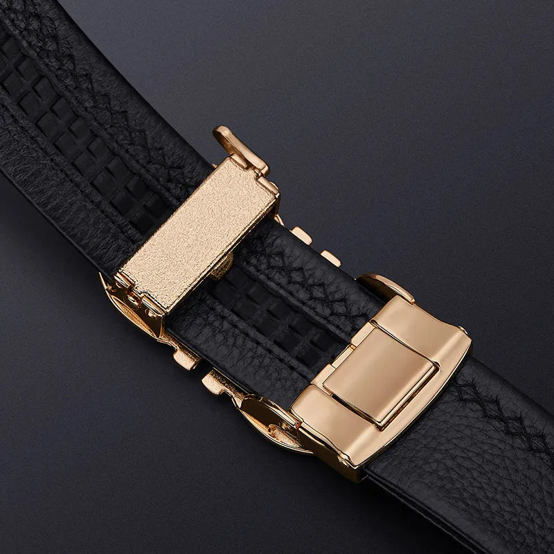 NOLVER™ Automatic Buckle Leather Belt - ARLUVI