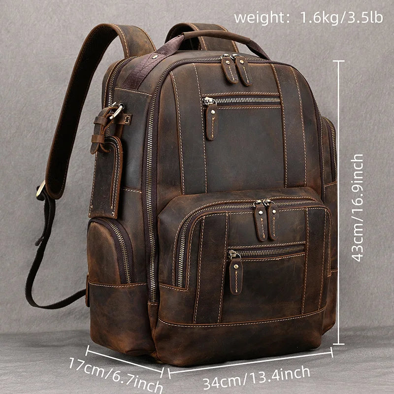 Kaelor™  Retro Leather Multi-Function Backpack - ARLUVI