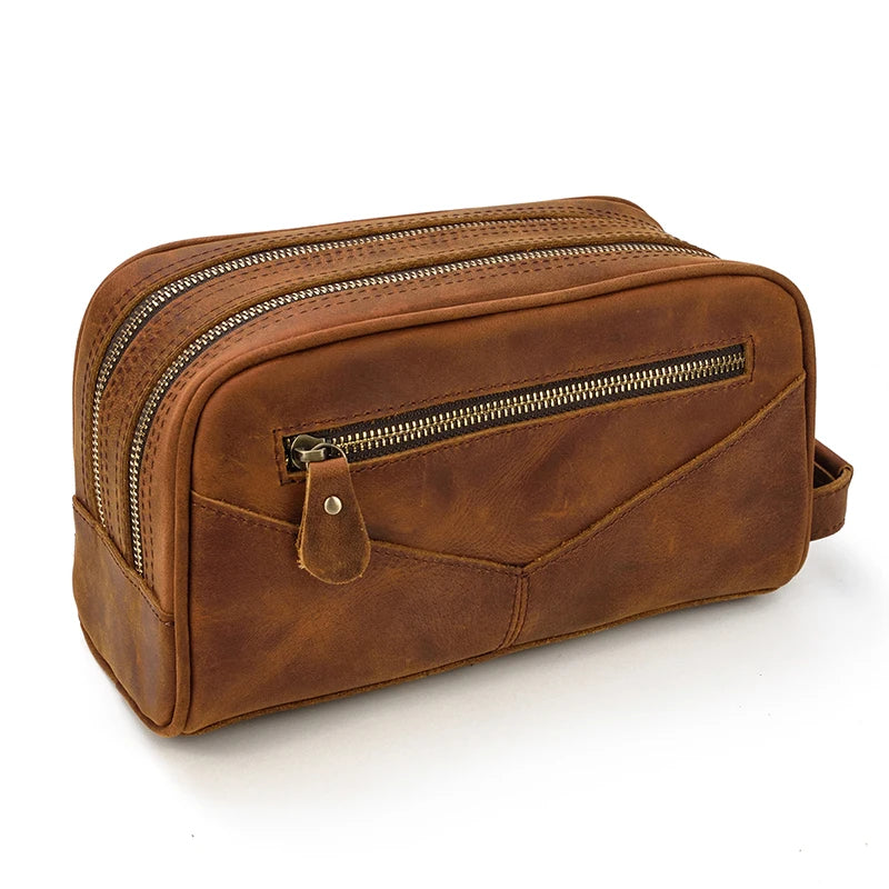 Revaux™ Leather Toiletry Bag - ARLUVI
