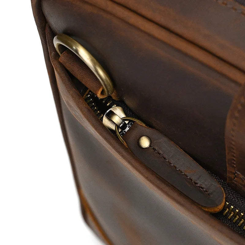 VALCORT™ Men's Genuine Leather Executive Briefcase - ARLUVI