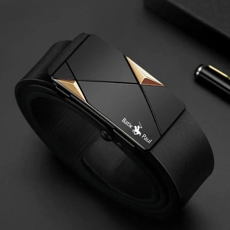 VALCROM™ Automatic Buckle Leather Belt - ARLUVI