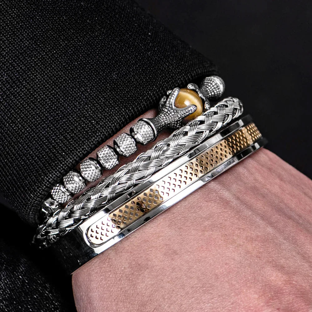 BRYVORN™ Tiger Eye Bracelet Kit (3 Adjustable Pieces) - ARLUVI