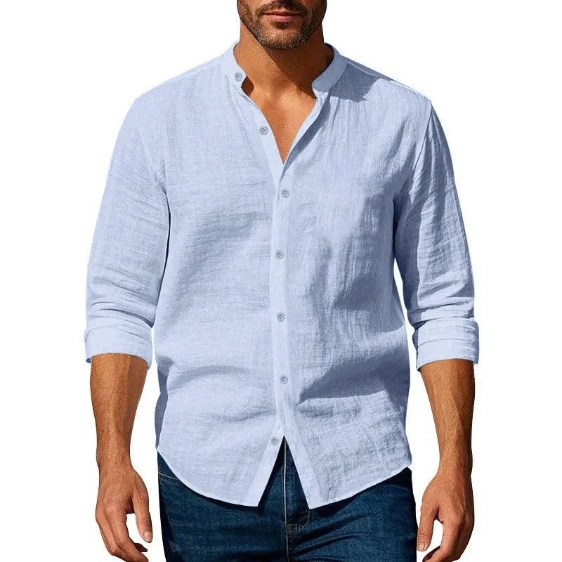 JAVERN™ Short Sleeve Linen Shirt - ARLUVI