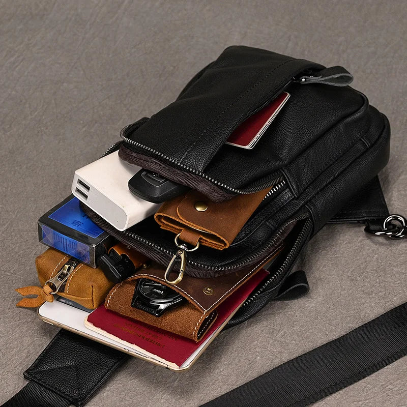 Thalon ™ Leather Crossbody Bag - ARLUVI