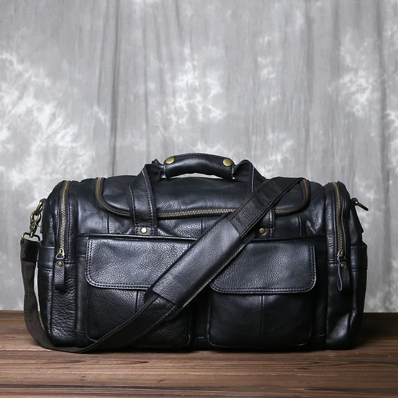 KALVORN™ Genuine Leather Travel Bag - ARLUVI