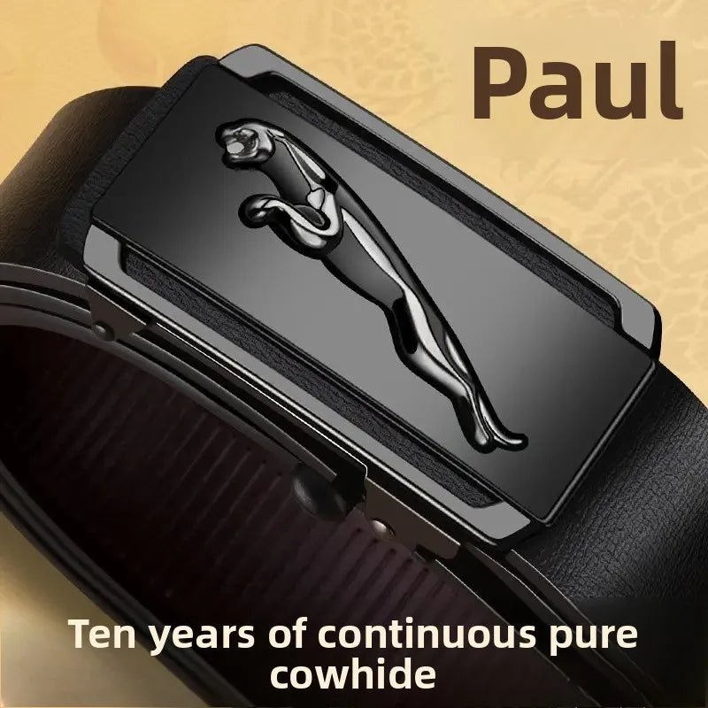 VALCROM™ Automatic Buckle Leather Belt - ARLUVI
