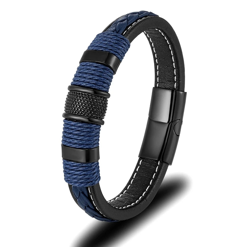 Braided leather bracelet - ARLUVI
