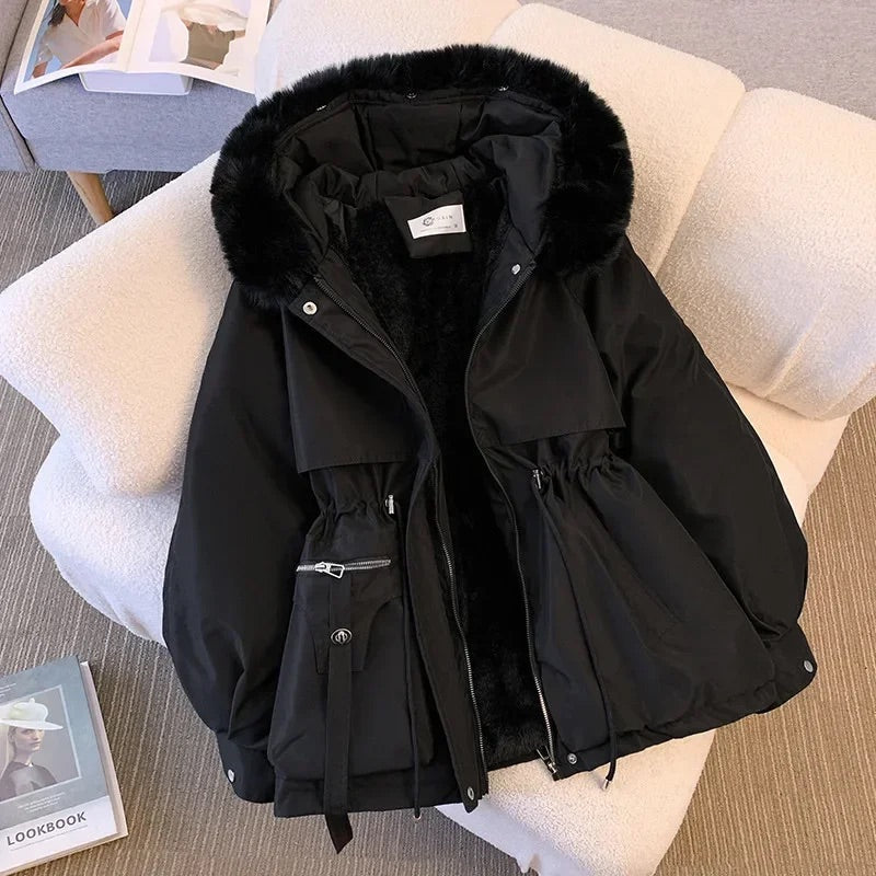 Regala Fur Collar Coat - ARLUVI