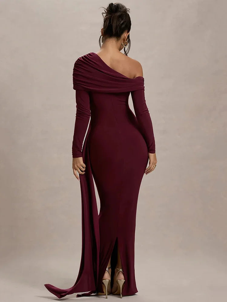 Callira Moon™ High Neck Maxi Dress - ARLUVI