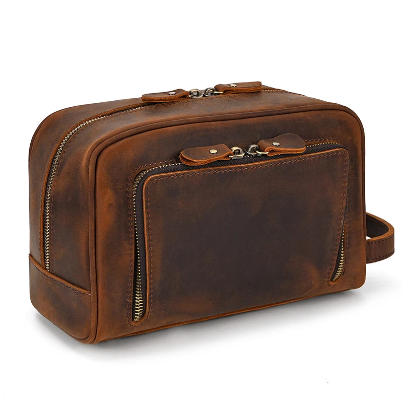 Revaux™ Leather Toiletry Bag - ARLUVI