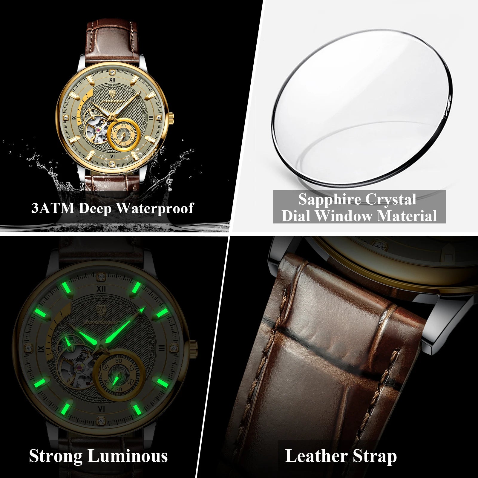 Orionis Automatic Waterproof Watch - ARLUVI