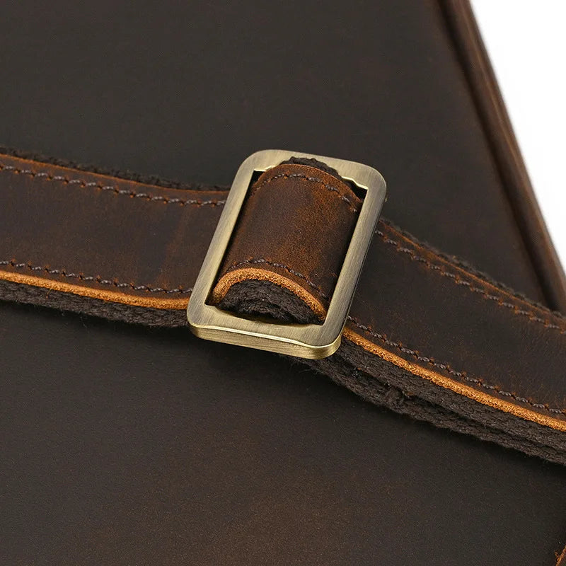VALCORT™ Men's Genuine Leather Executive Briefcase - ARLUVI