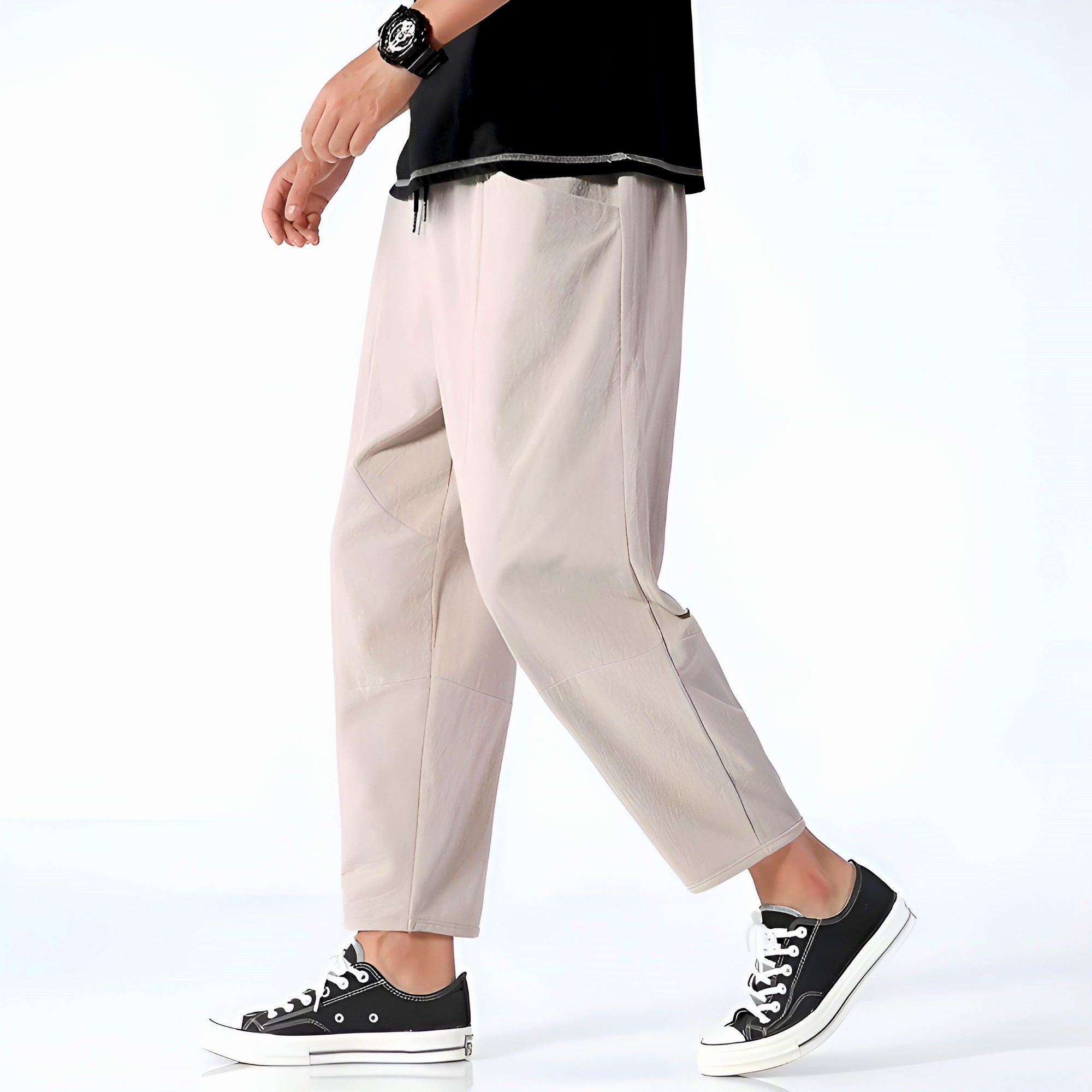Urban Cropped Cotton Pants - ARLUVI